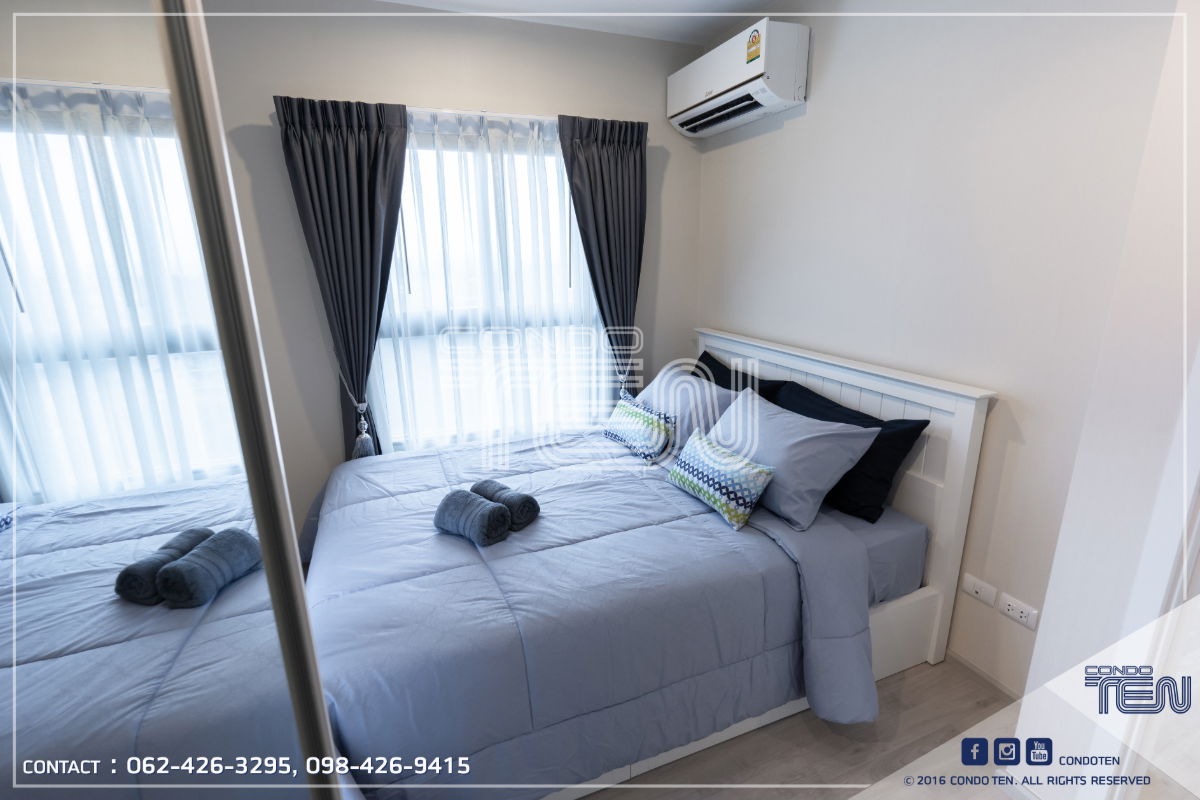 รูป ให้เช่า 2 ห้องนอน 2 ห้องน้ำ 48 ตรม. พลัม คอนโด เซ็นทรัล สเตชั่น เฟส 2 ติดเซ็นทรัลเวสต์เกต เฟอร์นิเจอร์เครื่องใช้ไฟฟ้าครบ - รูปที่ 2/12