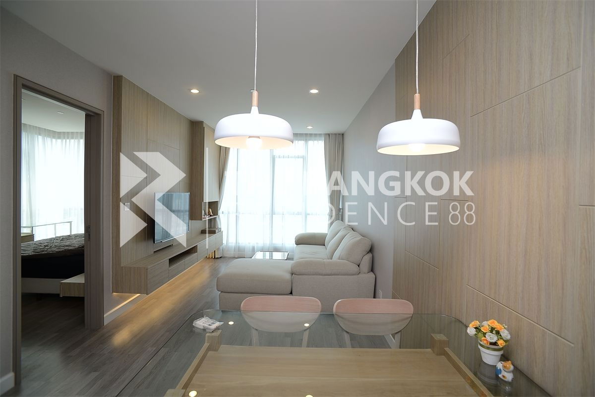 รูป The Room Rama 4 ⭐ ห้องกว้าง เฟอร์ครบ ชั้นสูง วิวสวย 🌃 ใกล้ MRT หัวลำโพง - รูปที่ 7/9