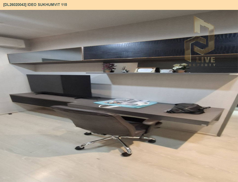 รูป DL26020043 ให้เช่าคอนโด ไอดีโอ สุขุมวิท 115 (IDEO Sukhumvit 115 ) ใกล้ BTS ปู่เจ้า พร้อมเข้าอยู่ โทรด่วน 0653619502 LineID @952jdxxk - รูปที่ 4/17