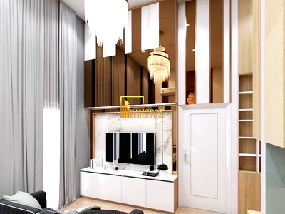 Condos for rent : Noble Revolve | Stylish 2 Bedroom Condo For Rent in Ratchada - BR60939CD