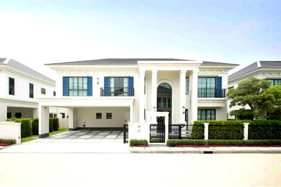 เช่าบ้านเดี่ยว บางพลี สมุทรปราการ : เช่าด่วน🔥🔥บ้านเดี่ยวหรูโซนบางนา 5นอน/6น้ำ ราคาถูกมาก 220,000 /เดือน 📞0809805553 k.Jin