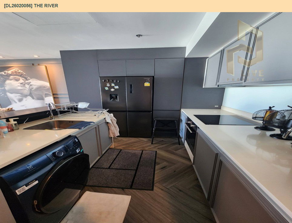 รูป DL26020056 ให้เช่าคอนโด เดอะ ริเวอร์ (The River) ใกล้ BTS กรุงธนบุรี พร้อมเข้าอยู่ โทรด่วน 0653619502 LineID @897iyzll - รูปที่ 4/5