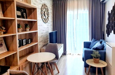 คอนโดให้เช่า : ให้เช่า ✨ โนเบิล รีวอล์ฟ รัชดา  ✨ 1 ห้องนอน 25 ตรม.  💬Line : @255ghzjq  🚝 MRT ศูนย์วัฒนธรรม : Noble Revolve Ratchada 🔥🔥🔥