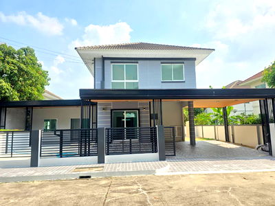 บ้านเดี่ยว เขตมีนบุรี : บ้านเดี่ยวหลังใหญ่ เนื้อที่กว้างขวาง หลังมุม แต่งใหม่ มบ.เพอร์เฟคพาร์ค สุวรรณภูมิ ร่มเกล้า เฟส 2 ถนนร่มเกล้า 6/1 ใกล้สนามบินสุวรรณภูมิ เฟอร์ฯสวย