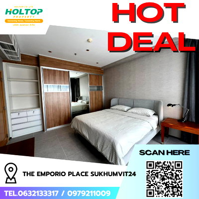 คอนโดให้เช่า : #R9155 🎉 030269 ให้เช่าคอนโด The Emporio Place Sukhumvit24