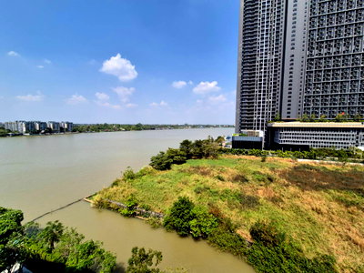 เช่าคอนโด MRT สะพานพระนั่งเกล้า : ให้เช่า The politan breeze วิวแม่น้ำ แบบ 2 ห้องนอน ชั้น 8 ราคาประหยัด