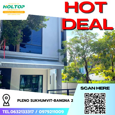 Townhouses for rent Bang Plee Samut Prakarn : #R9156 🎉 030269 House for Rent: Pleno Sukhumvit-Bangna 2
