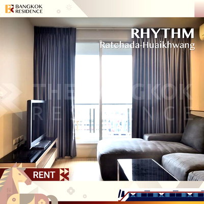 คอนโดให้เช่า :  RHYTHM Ratchada-Huaikhwang 🔥ยูนิตสวยทิศหายาก ราคาดี 🌇 ใกล้ MRT ห้วยขวาง  