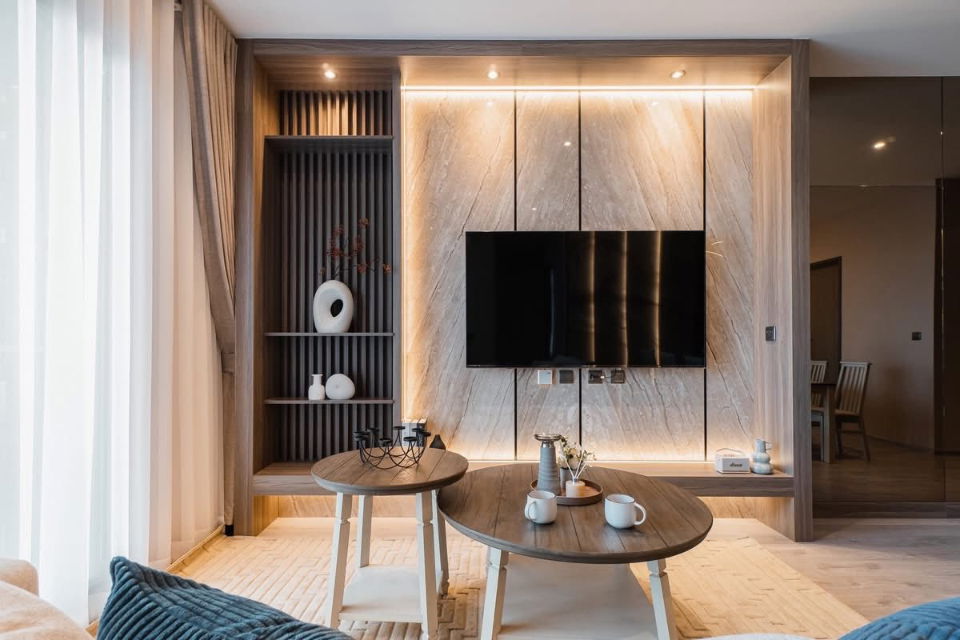 รูป ให้เช่าคอนโดหรู Rhythm Ekkamai Estate  ห้องมุม ตำแหน่งหายาก ตกแต่งระดับพรีเมียม - รูปที่ 9/14