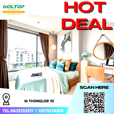 คอนโดให้เช่า : #R9176 🎉 040269 ให้เช่าคอนโด M Thonglor 10