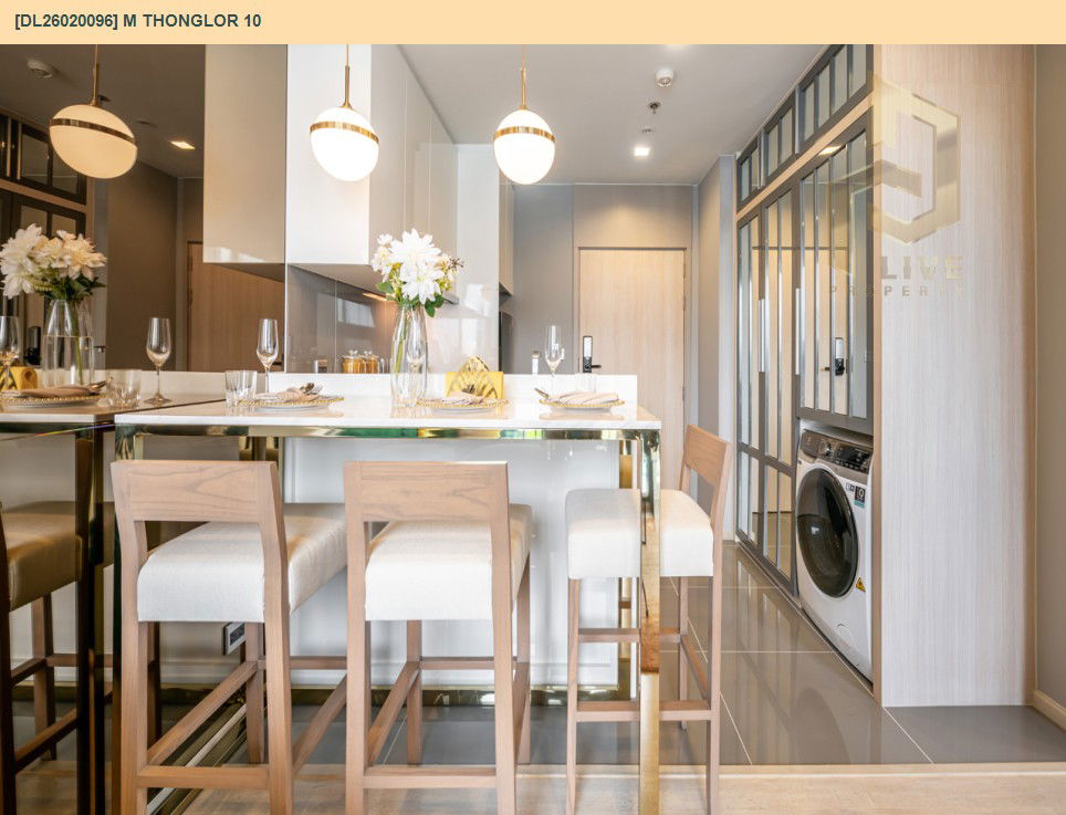 รูป DL26020096 ให้เช่าคอนโด เอ็ม ทองหล่อ 10 (M Thonglor 10) ใกล้ BTS เอกมัย พร้อมเข้าอยู่ โทรด่วน 0800343450 LineID @655ebbvc - รูปที่ 7/20