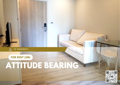 Condos for rent : For Rent 📍 Attitude Bearing 📍 Fully furnished with appliances. Near BTS Bearing.