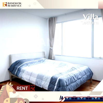 Condos for rent :  Villa Sathorn 🌃 Beautiful view, cozy living space 🌠Near BTS Krung Thonburi 