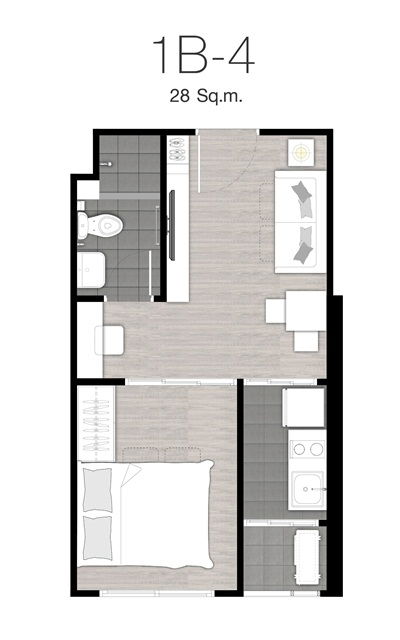 รูป Niche id ปากเกร็ด 🔥ให้เช่า 7,500 บาท ชั้น7 วิวสระว่ายน้ำ 🔥มีเครื่องใช้ไฟฟ้าครบ 🔥ใกล้โรงเรียนสวนกุหลาบ - รูปที่ 12/22