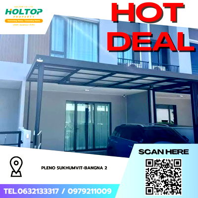 Townhouses for rent Samut Prakarn : #Z4458💥 030269 🔥House for Rent: Pleno Sukhumvit-Bangna 2