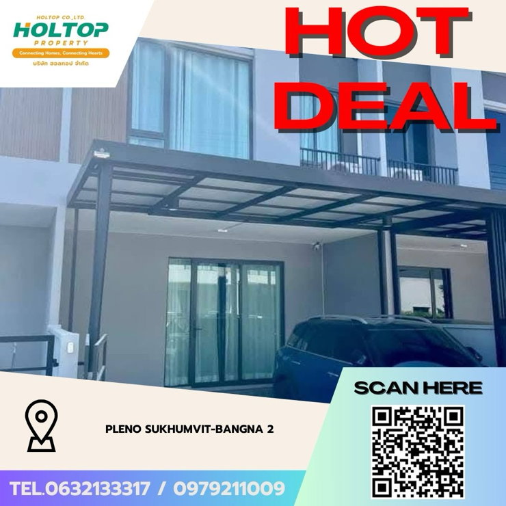 Townhouses for rent : #Z4458💥 030269 🔥House for Rent: Pleno Sukhumvit-Bangna 2