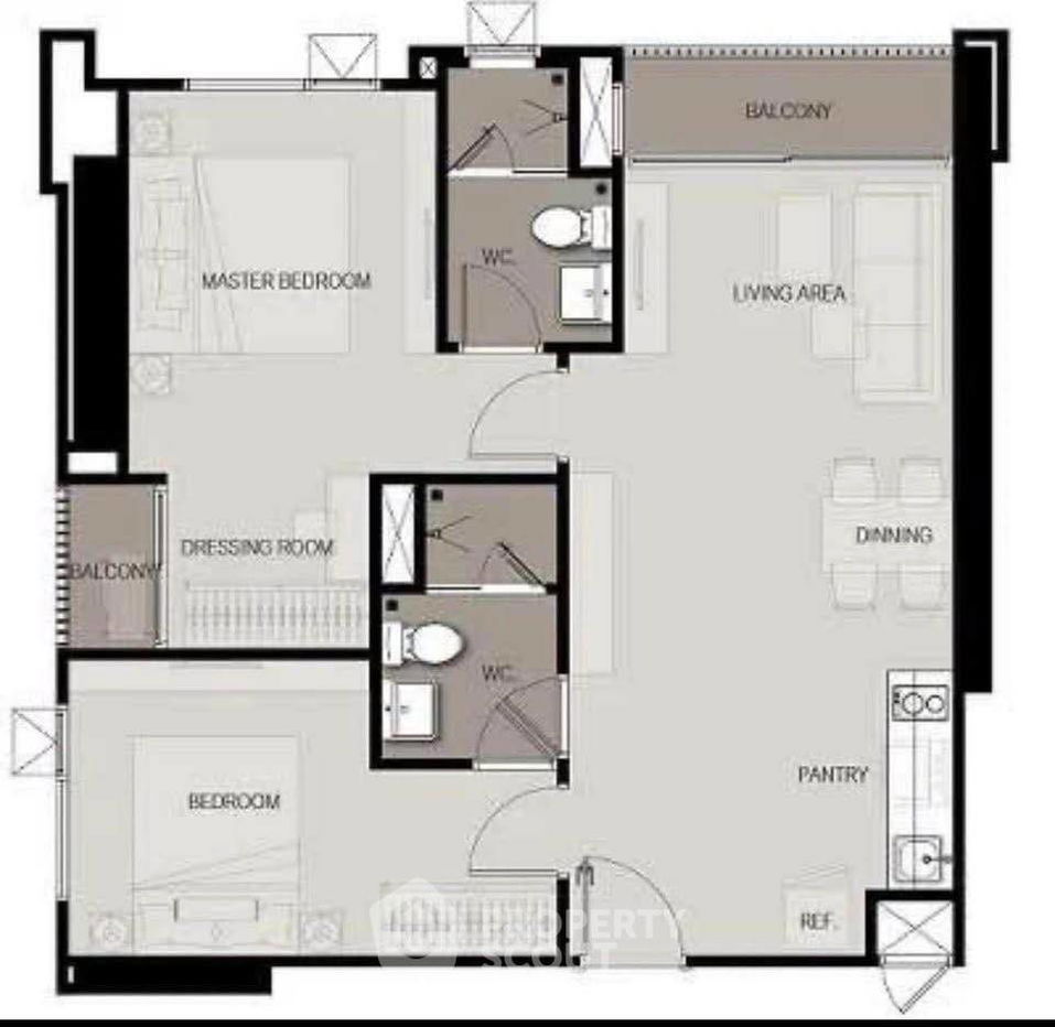 รูป คอนโด 2-ห้องนอน ที่ ไลฟ์ สุขุมวิท 48 ใกล้ BTS พระโขนง (ID 2608894) - รูปที่ 15/15