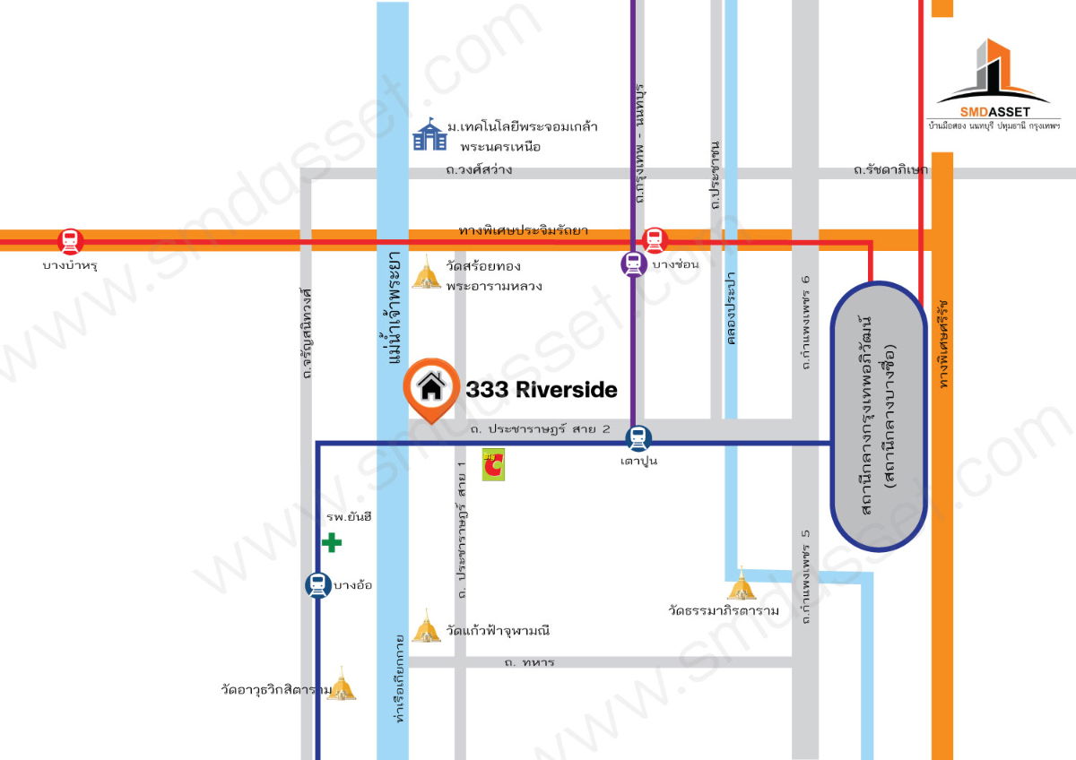 รูป ขายราคาพิเศษ 333 ริเวอร์ไซด์ 46 ตร.ม. ชั้น40 อาคาร A ชั้นสูง ห้องมุม ทำเลดีเยี่ยม ส่วนกลางครบทุกสิ่ง ผสานความหรูหรา ความสะดวกสบาย [บางโพ-บางซื่อ] - รูปที่ 25/51