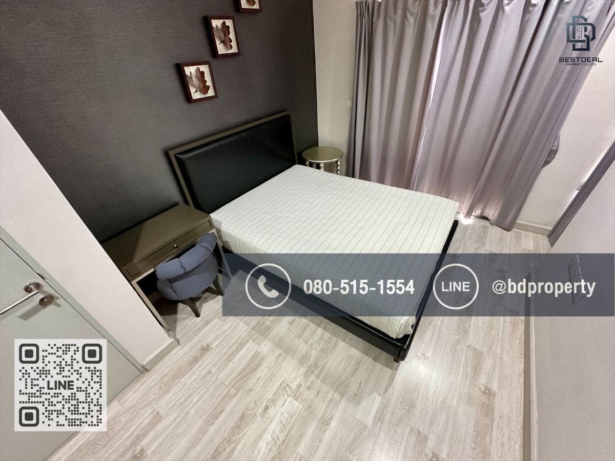 รูป Bestdeal ให้เช่าด่วน!!!ราคา 26,000/เดือน 2 ห้องนอน 55 sqm. เฟอร์นิเจอร์และเครื่องใช้ไฟฟ้าครบพร้อมเข้าอยู่ ใกล้MRT และ เซ็นทรัลพระราม 9 เพียง 80 ม. - รูปที่ 6/15