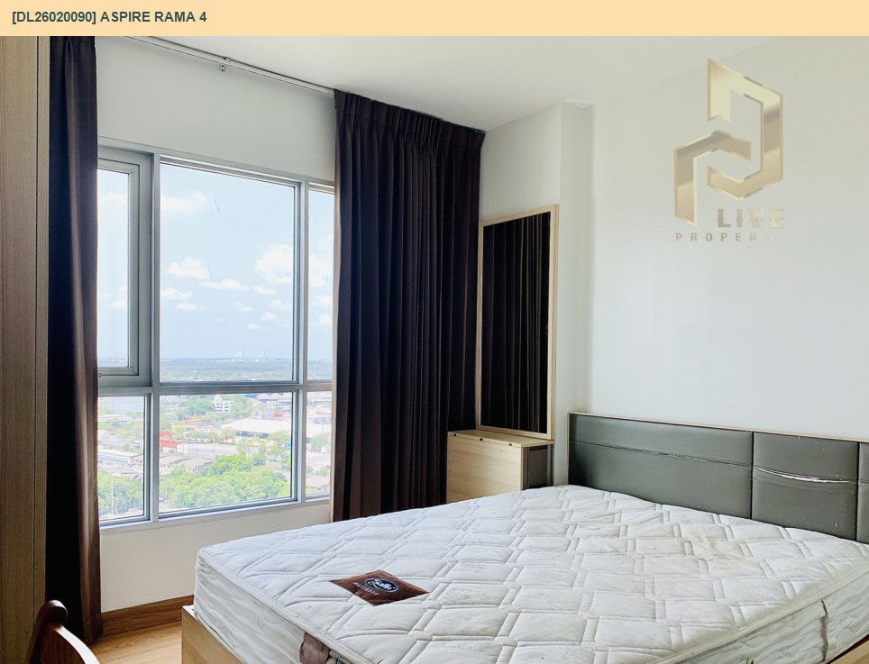 รูป DL26020090 ให้เช่าคอนโด แอสปาย พระราม 4 (Aspire Rama 4) ใกล้ BTS เอกมัย พร้อมเข้าอยู่ โทรด่วน 0614453194 LineID @162cjixi - รูปที่ 5/9