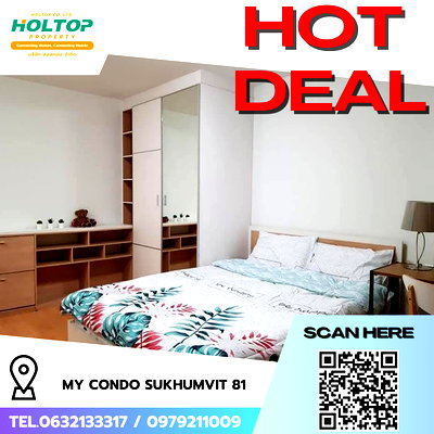 Condos for rent BTS On Nut : #R9178 🎉 040269 Condo for Rent: My Condo Sukhumvit 81