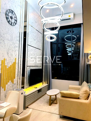 ขายคอนโด : ดูเพล็กซ์ 1 นอน 1 ทำงาน 1 ห้องนั่งเล่น ห้องสวย ชั้นสูง ใกล้ BTS ช่องนนทรี 600 ม. ที่คอนโด Knightsbridge Prime Sathorn / ขายคอนโด