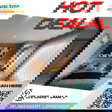 #R9165 🎉 040269 ให้เช่าคอนโด Life Asoke - Rama 9