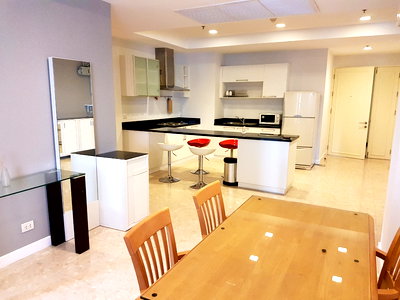 Condos for rent : Room available for rent, two bedrooms, 123 Sqm., next to BTS Ekkamai.  Ready to move in