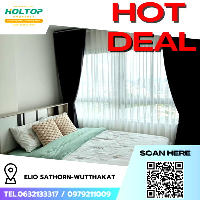 คอนโดให้เช่า : #R9180  🎉 040269 ให้เช่าคอนโด Elio Sathorn-Wutthakat 