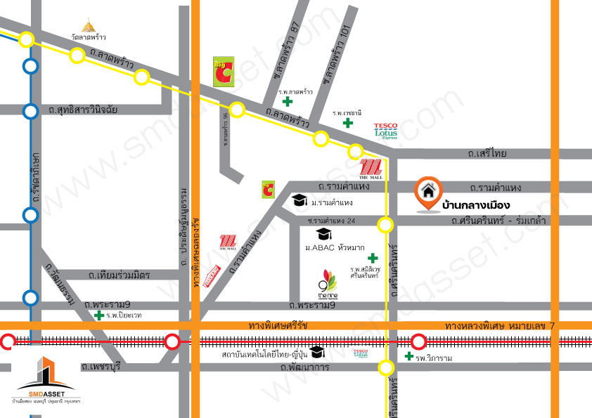 รูป 🔥 ขายทาวน์โฮม 3 ชั้น รีโนเวทใหม่ แปลงมุม พร้อมอยู่ ม.บ้านกลางเมือง พระราม 9 – รามคำแหง / กรุงเทพกรีฑา - รูปที่ 62/62