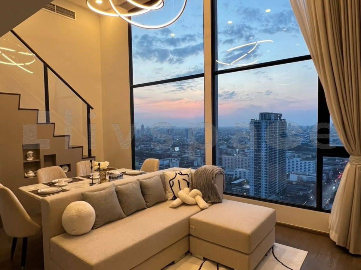รูป ▚ LF218ツ ขายพร้อมผู้เช่า: Park Origin Ratchathewi – 2 Bed Duplex 64 ตร.ม. 🏙️💰 ห้องมุมหายาก ส่วนตัวสูง วิวไม่บล็อก แต่งสวยจอดรถได้ 2 คัน ทำเลราชเทวี - รูปที่ 1/8