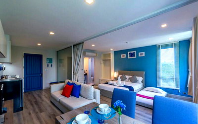 คอนโดให้เช่า : ให้เช่า เดอะ เครสท์ ซานโตรา หัวหิน แบบ 1 ห้องนอน