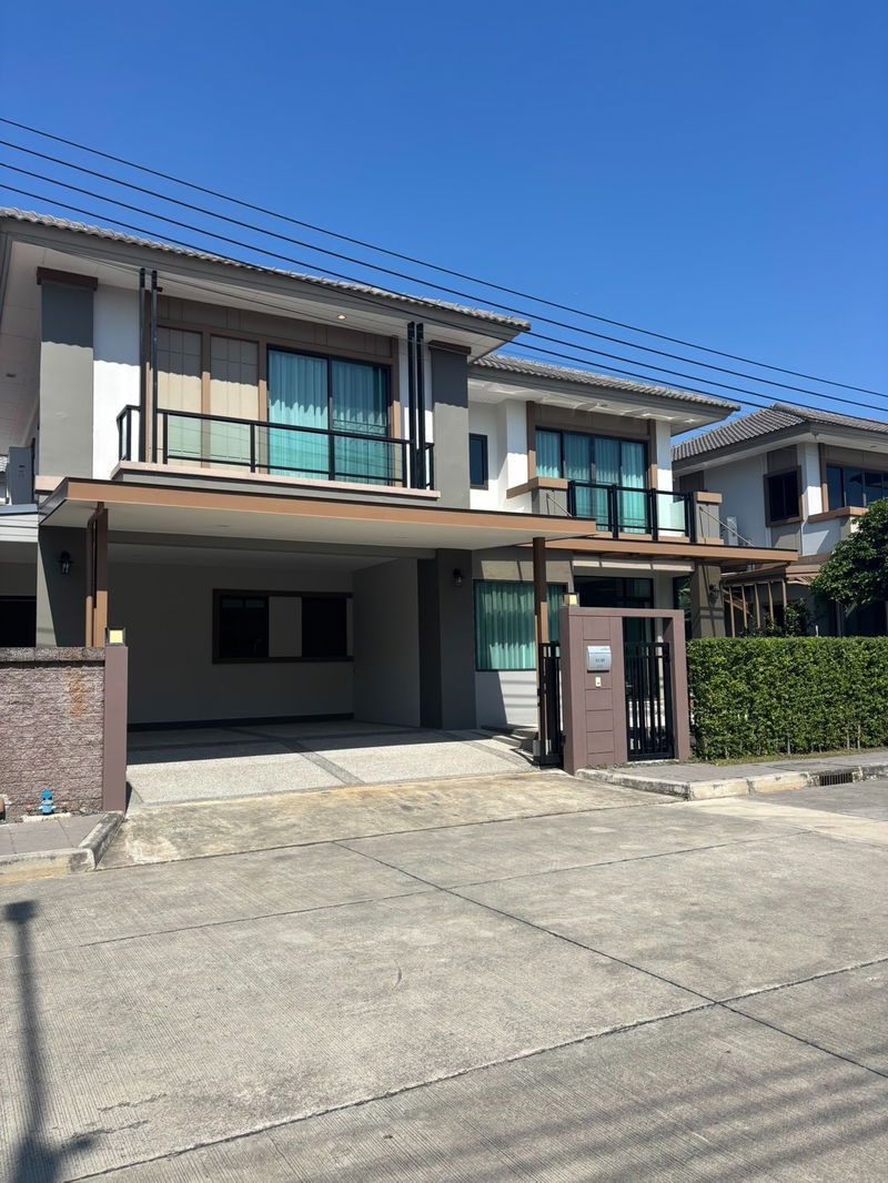 บ้านเดี่ยวให้เช่า : ให้เช่า บ้านใหม่ ภัสสร บางนา-วงแหวน (60 ตร.ว.) 4 นอน 4 น้ำ ใกล้สุวรรณภูมิ