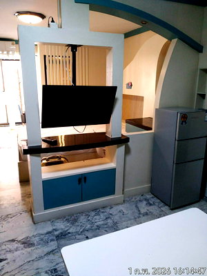 เช่าคอนโด ม.รังสิต : ให้เช่าฌ็องเซลิเซ่ ติวานนท์ ตึกF  ชั้น3 เครื่องใช้ไฟฟ้าครบ พร้อมเข้าอยู่ Line:@ptcondo