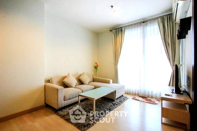 คอนโดให้เช่า : ใกล้ MRT รัชดาภิเษก 100 ม. ห้อง 1-BR Rhythm Ratchada ชั้น 19 (ID 2614347)