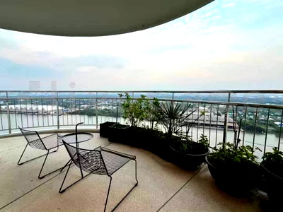 Condos for sale : ▚ LF207ツ SALE: Supalai Riva Grand Rama 3 - 3BR 294sqm 🏙️🌊 Largest Unit & Best Price! High Floor, River+City View, High Privacy, Luxury Decor