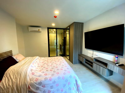 คอนโดให้เช่า : ให้เช่าคอนโด ดิ ออริจิ้น สุขุมวิท 105 ของครบ พร้อมเข้าอยู่ อาคาร B ชั้น 3 ห้องขนาด 24.00 ตรม ใกล้ ดาดฟ้า ลาซาล Market Park