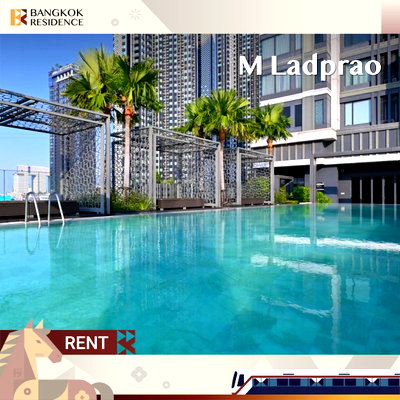 Condos for rent :  M Ladprao 🌠 Beautiful view, Prime Ladprao location, Near MRT Phahonyothin 
