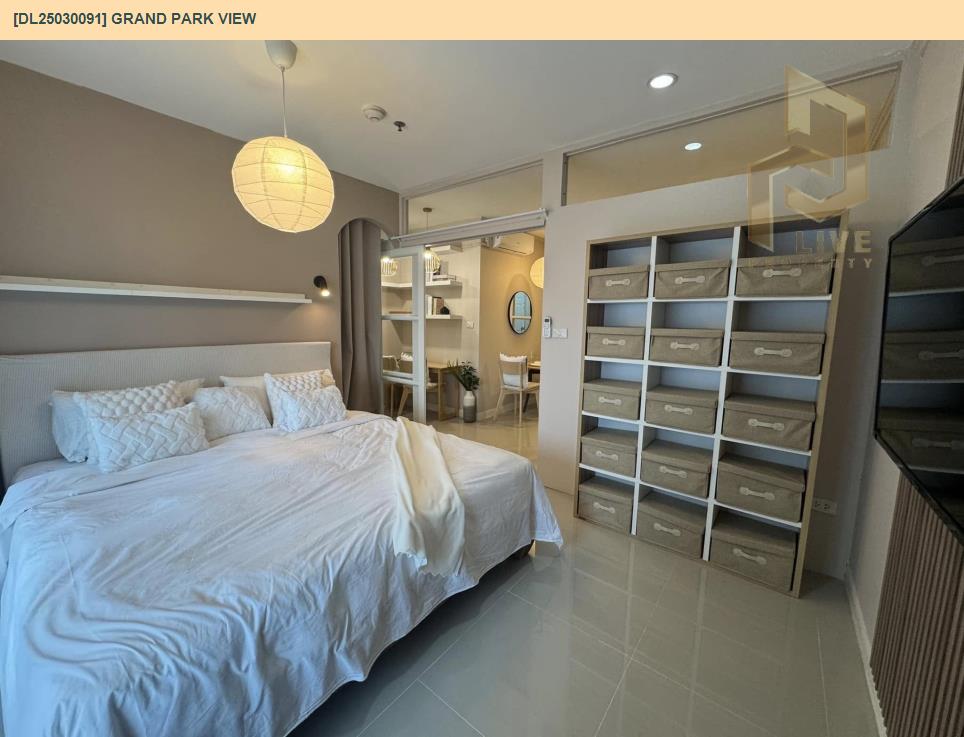 รูป DL25030091 ให้เช่าคอนโด แกรนด์ พาร์ค วิว (Grand Park View) ใกล้ MRT เพชรบุรี พร้อมเข้าอยู่ โทรด่วน 0800343450 LineID @655ebbvc - รูปที่ 5/8
