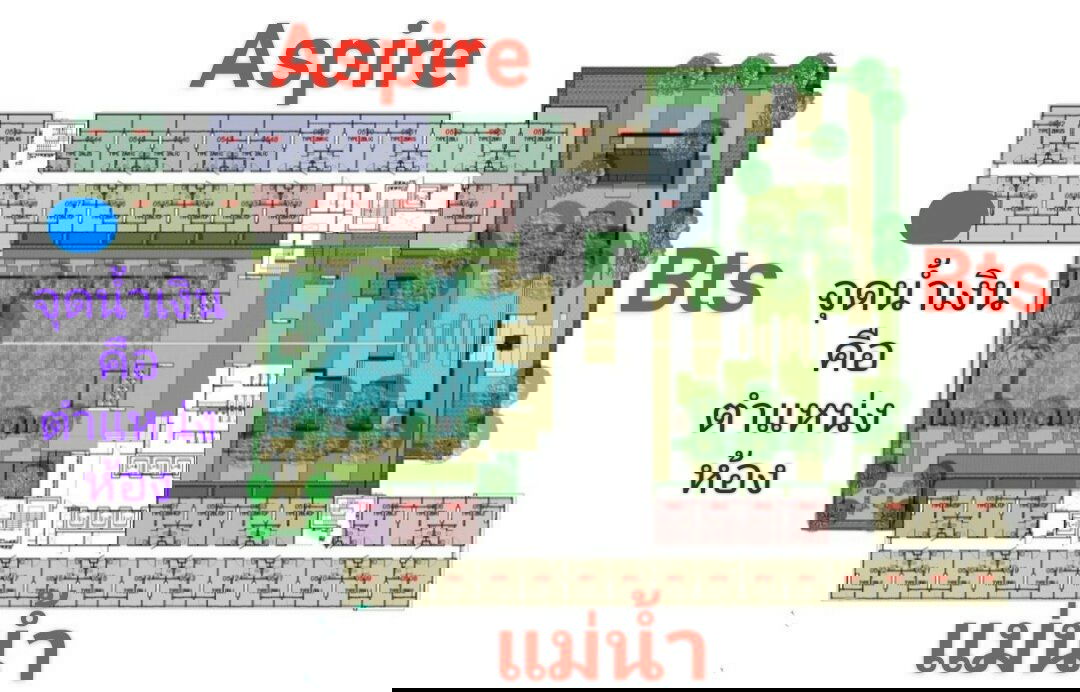 รูป ให้เช่าคอนโด ห้องมุมวิวแม่น้ำชัด The Trust @BTS Erawan เฟอร์ครบ พร้อมอยู่ (30 ตร.ม.)   - รูปที่ 17/20