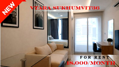 เช่าคอนโด ซอยทองหล่อ (สุขุมวิท 55) : 🍀🍀🍀 Exclusive Unit🌹🌹 ให้เช่า 📌 วีธารา สุขุมวิท 36 🌸 (Line:@rent2022) พร้อมอยู่ ✨A01665