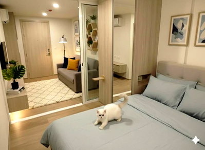 Condos for rent : The Origin Phaholyothin 57  Room layout 1 bedroom, 1 bathroom  5th floor, size 28.17 sq.m. M.
