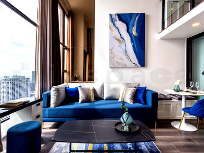 Condos for sale : ▚ LF196ツ For Sale: Knightsbridge Space Ratchayothin – 1 Bed Duplex 38 sqm. 🏙️✨ Brand New Unit, Stunning Decor, Unblocked View, Next to BTS