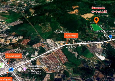 ที่ดิน ถลาง ภูเก็ต : ขายที่ดินเปล่า 49-1-60 ไร่ ในอำเภอถลาง ภูเก็ต ติดถนนสาธารณะและชุมชน พร้อม  พัฒนาเป็นหมู่บ้านจัดสรร