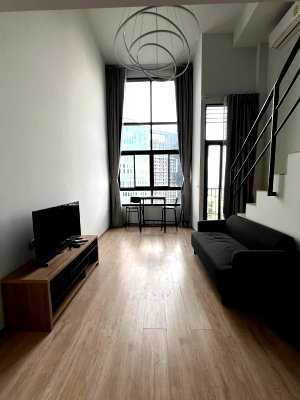 คอนโดให้เช่า : For rent 🌳🌳 Ideo new rama 9  🌳Duplex  37 square meters floor24🌳  ID LINE : @190evxgl