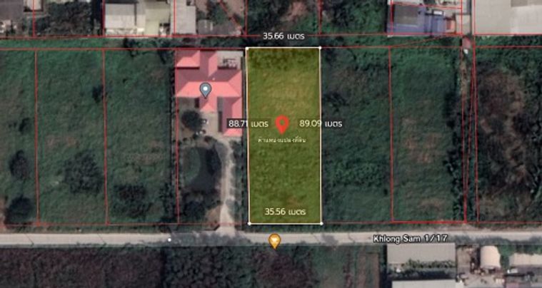 หัวข้อประกาศ: ขายที่ดินคลองสาม 2 ไร่ (ซอย 1/17) แปลงสี่เหลี่ยมสวย ปรับลดราคาเหลือ 18,000.-/ตร.ว. เหมาะทำโกดัง/บ้านพัก