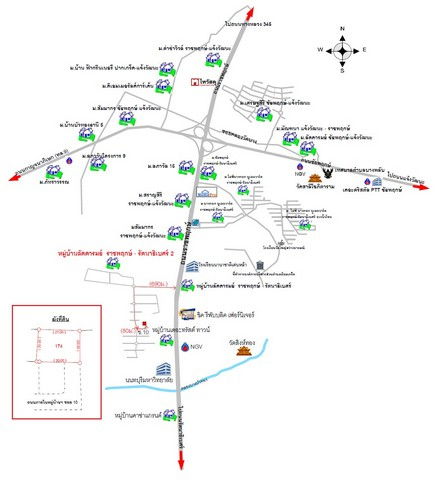 รูป K02292 ขายที่ดินพร้อมสิ่งปลูกสร้าง ม.ลัดดารมย์ ราชพฤกษ์-รัตนาธิเบศร์ ตำบลอ้อมเกร็ด อำเภอปากเกร็ด นนทบุรี - รูปที่ 6/8
