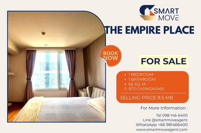 Condos for sale : 🔥 For Sale !! North Facing, nice view !! 🔥 Code C20230600847..The Empire Place, 1 bedroom, 1 bathroom, high floor 27+, furnished, Special Deal!!📣📣