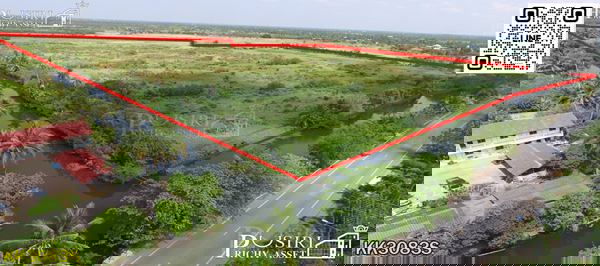 รูป ขาย ที่ดิน 155 ไร่ เดินทางง่าย เข้า-ออก ได้ถึง 4 เส้นทาง บนถนนสวนส้ม ใกล้พระราม2 สะดวกใช้น้ำ และ ระบายน้ำ ติดคลอง 2 ฝั่ง ทำได้ทั้งโรงงาน - รูปที่ 2/4