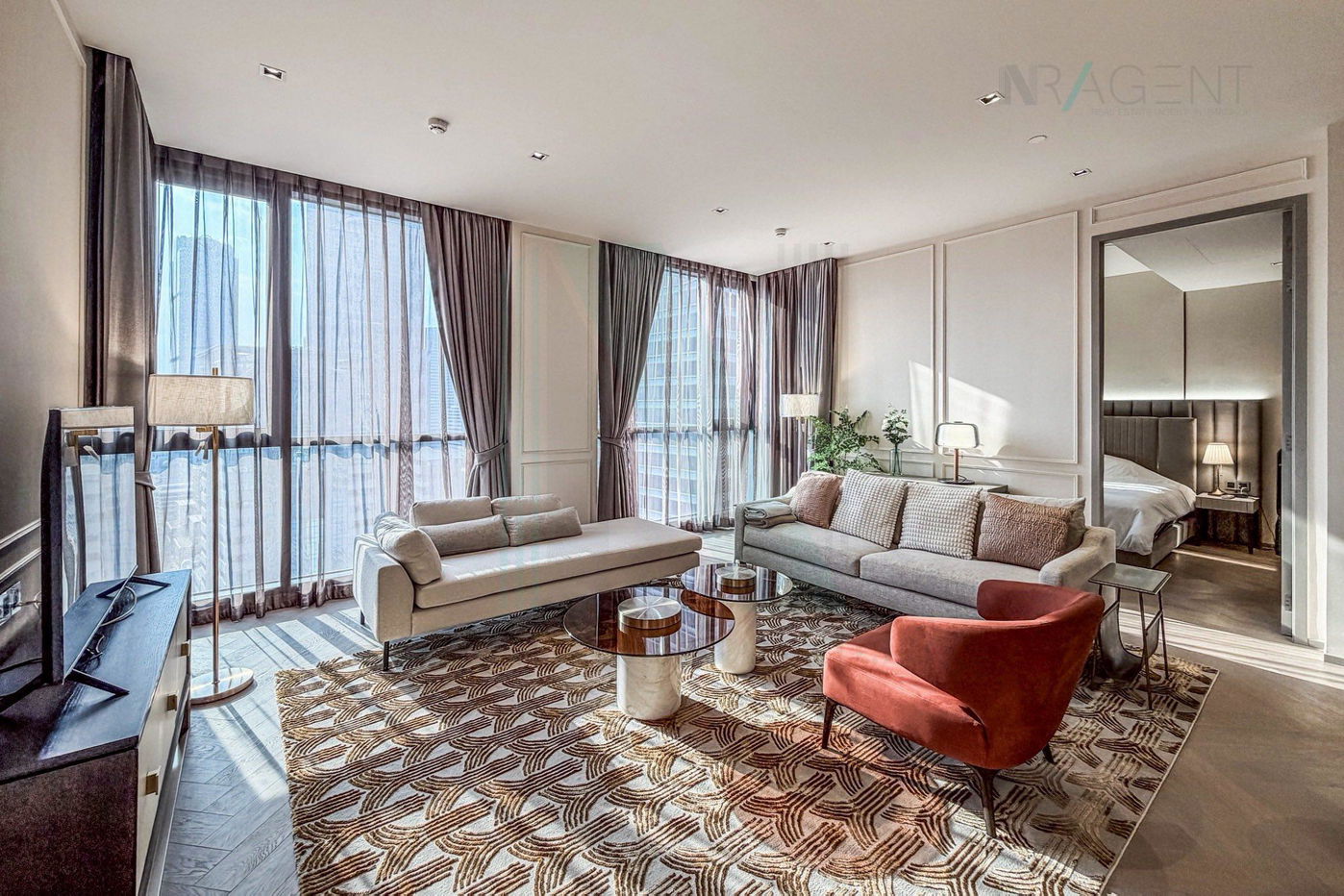 รูป 🎉 ให้เช่าคอนโด เดอะ รีเซิร์ฟ สาทร อาคาร 1 ชั้น 21 2 ห้องนอน ขนาด 114 ตรม ใกล้ BTS ศาลาแดง - รูปที่ 4/8